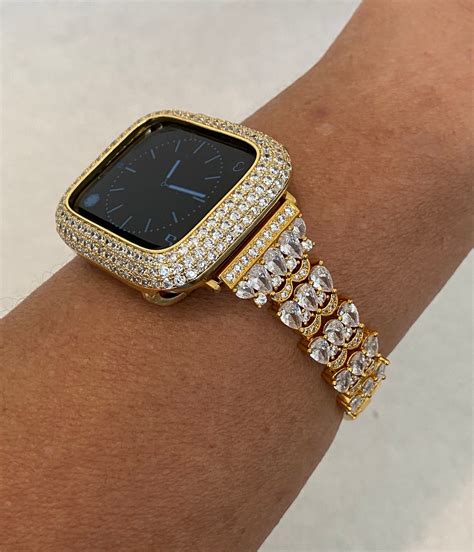 gold apple watch band 45mm